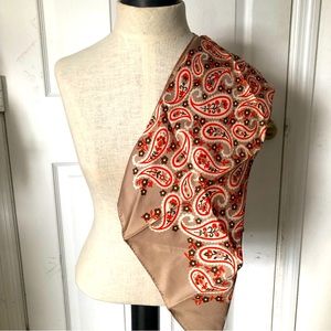 Vintage Ben Goodman Paisley Silk Scarf